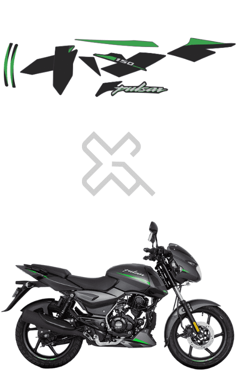 Pulsar 150 Bs6 Body Graphics | Pulsar 150 Bs6 New Model Stickers